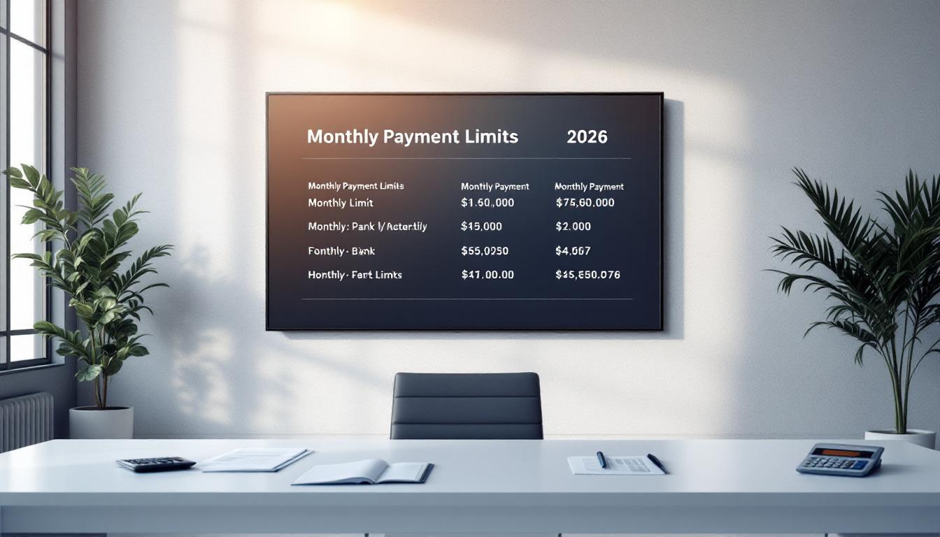 Plafond de paiement mensuel : les limites par banque en 2026